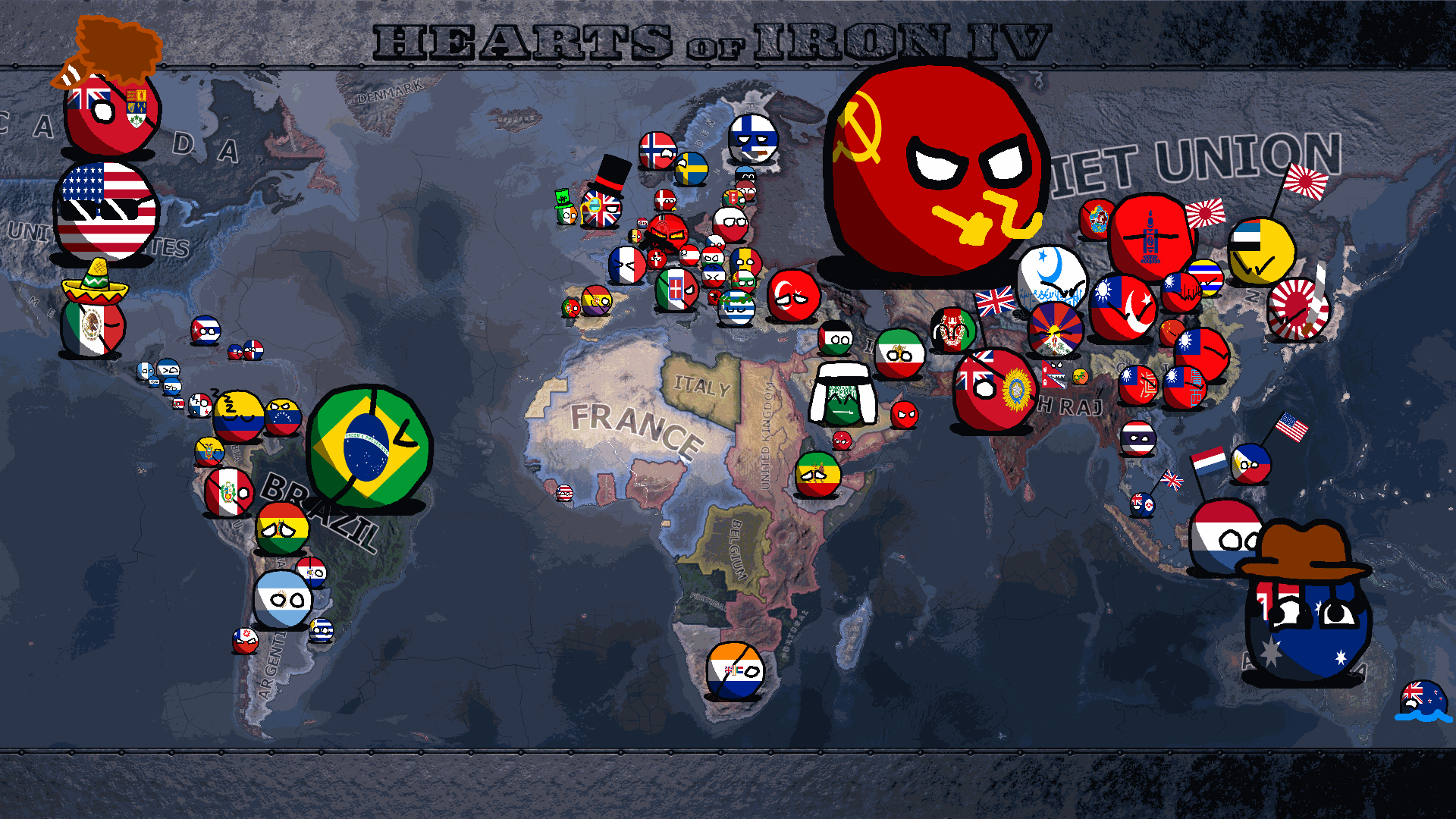 Hearts of Iron Countryballs