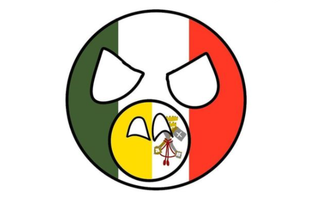 Italy and Vatican City Countryballs
