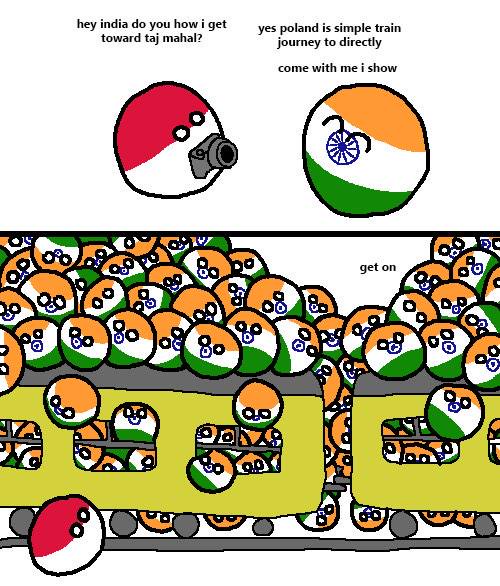 Indian Train Countryballs