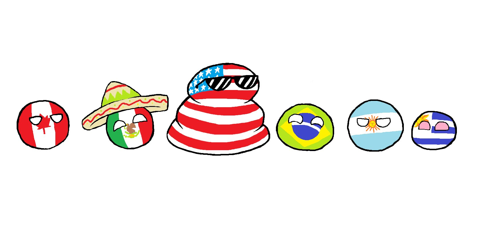 Americas Countryballs
