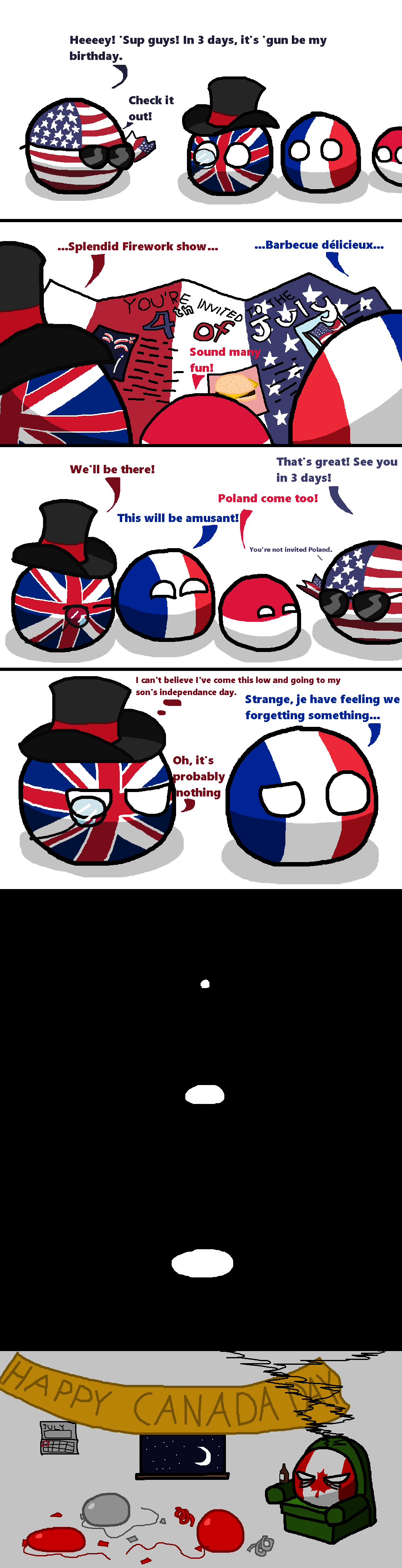 Happy Canada DAy Countryballs