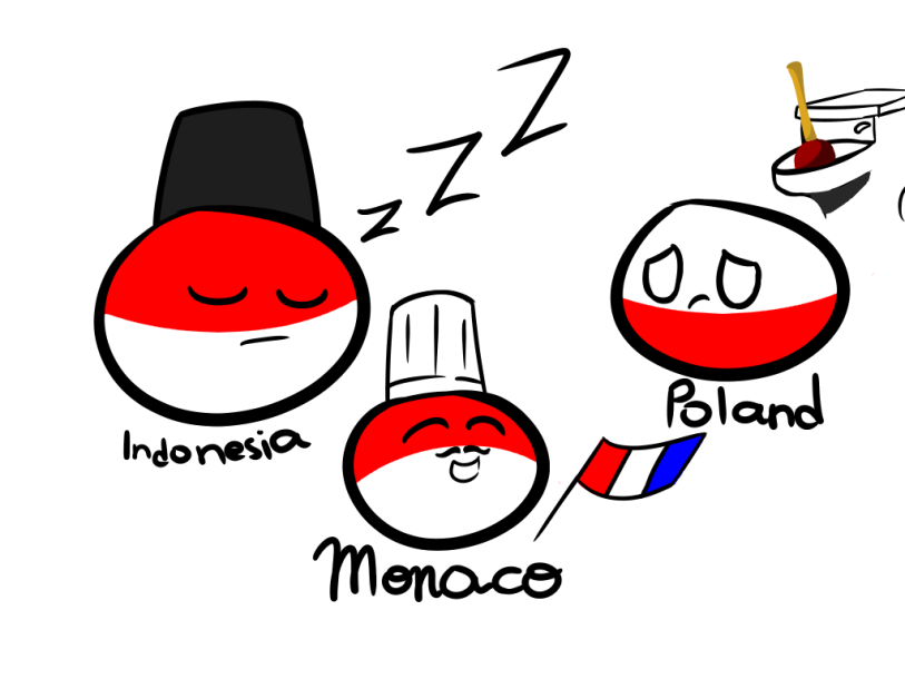 Red and White (/w mouths) Countryballs