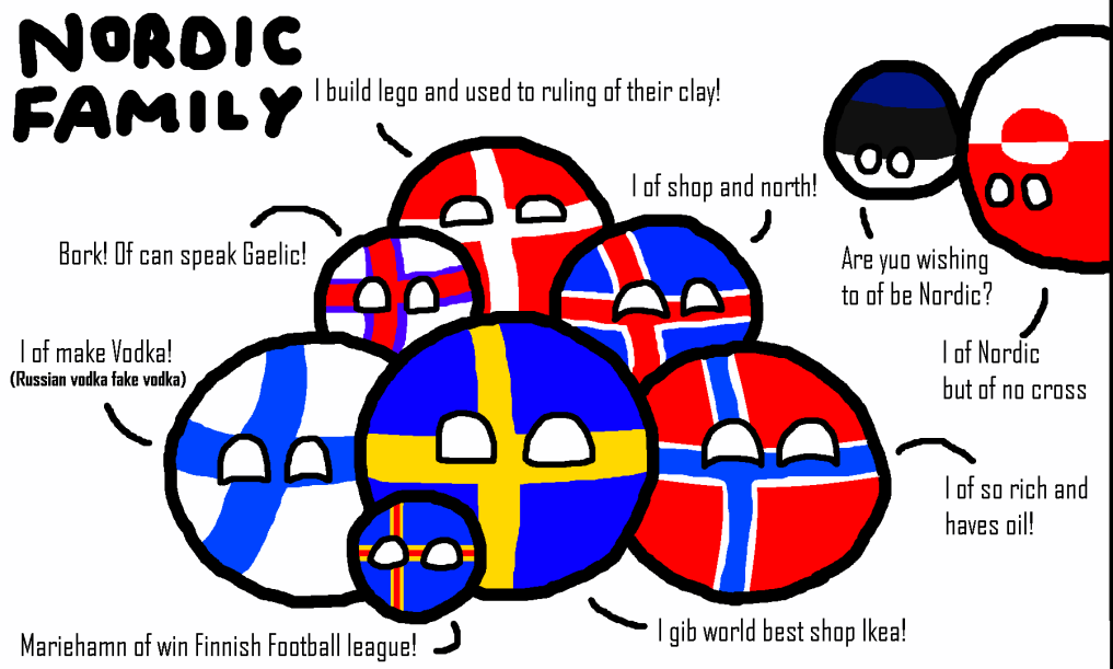 Nordic Family Countryballs