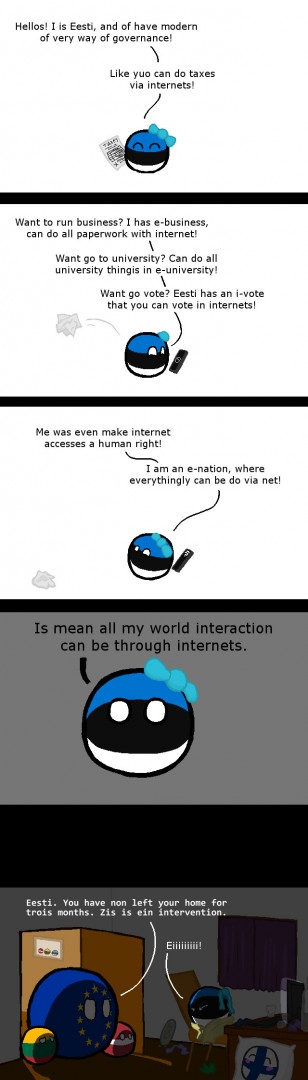 Hello Eesti Countryballs